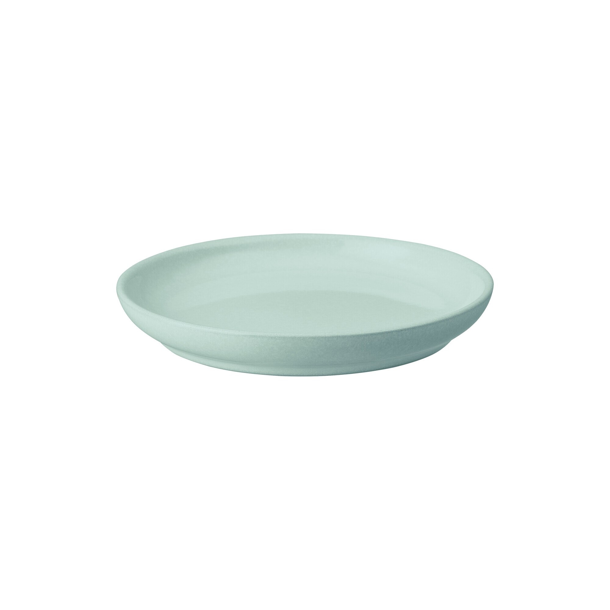 Product photograph of Elements Jade Light Green Small Coupe Plate from Denby Retail Ltd